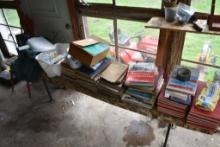 Bench of vintage Literature