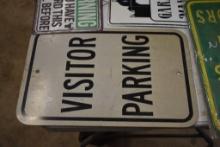 Visitor Parking Metal Sign