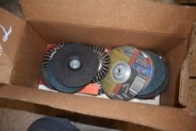 Box of Wire Wheels and Cut off Wheels