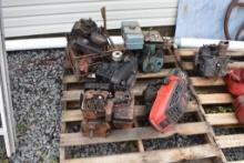 Pallet with 5 Motors and Motor Parts