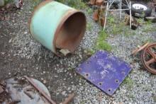 Square Pieces of Steel and Round Piece of Steel Tube