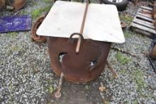 Homemade Heavy Steel Burn Barrel