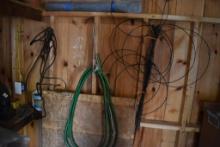 Cable Slings, Garden Hose, Wire Mesh and Grass Stakes,