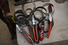 9 Assorted Sized Filter Wrenches