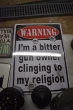 Warning Metal Sign