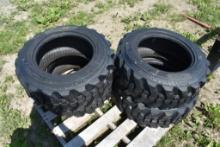 4 Forerunner 10-16.5 Skid Steer Tires