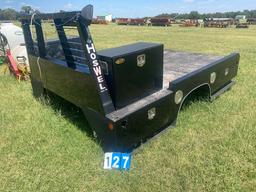Hoswell Flat Bed 118inches x 92inches Spike Bed with Swivel Tool Boxes (5ft Cab to Center axel)