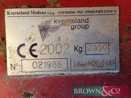 2002 Kverneland NG/400/H4F. 4m folding power harrow