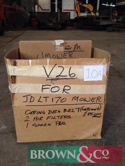 Spares for John Deere LT170 ride on lawn mower