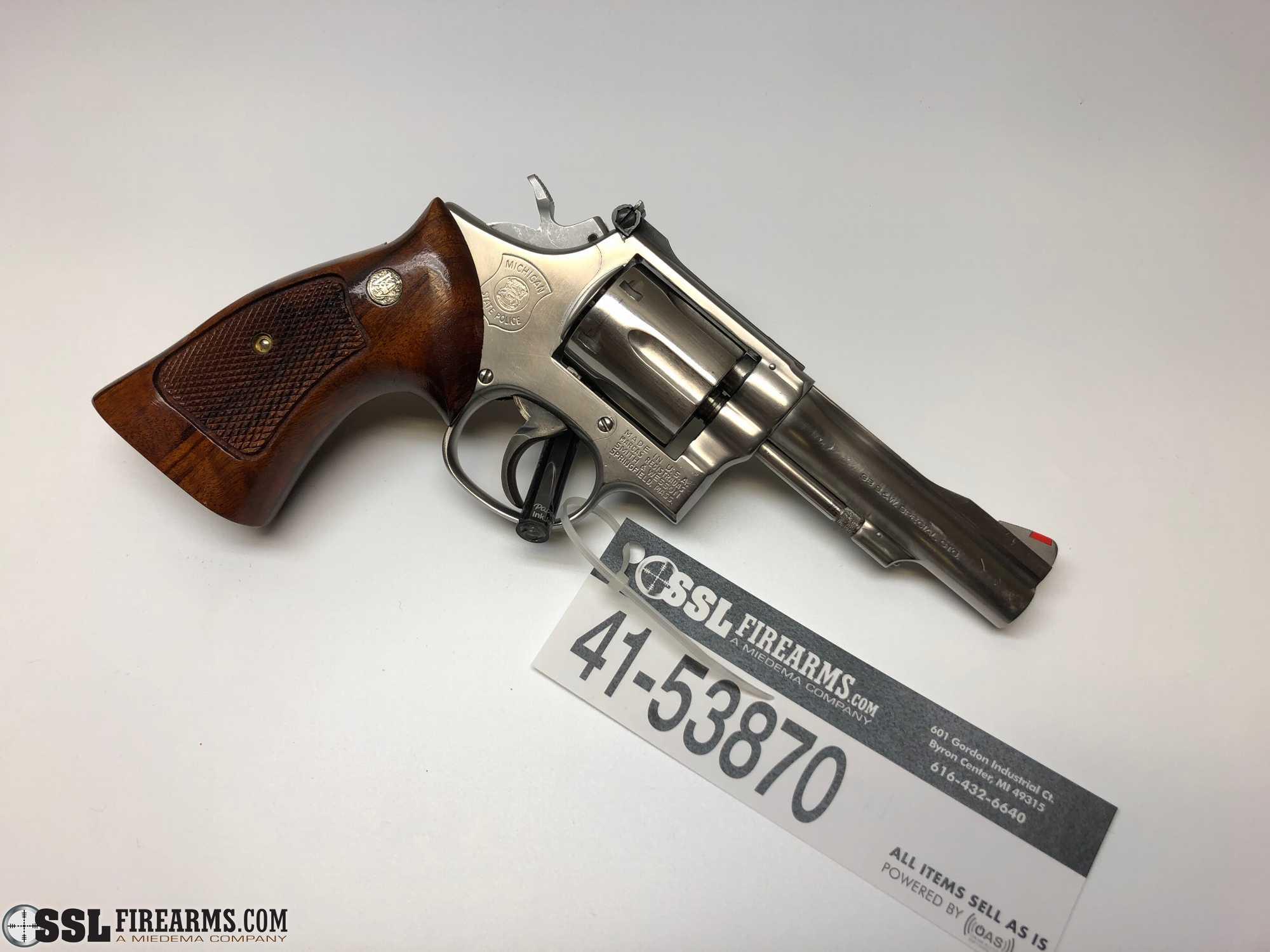 "Smith & Wesson Model 67 .38 S&W SPL Revolver ""Michigan State Poli
