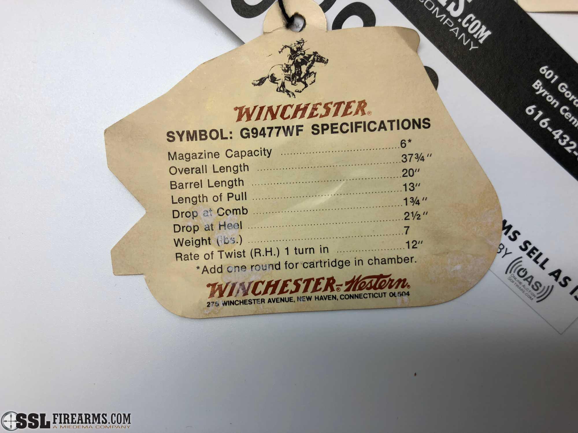 "Winchester Model 1894 30-30 Wells Fargo Commemorative Rifle is in overall