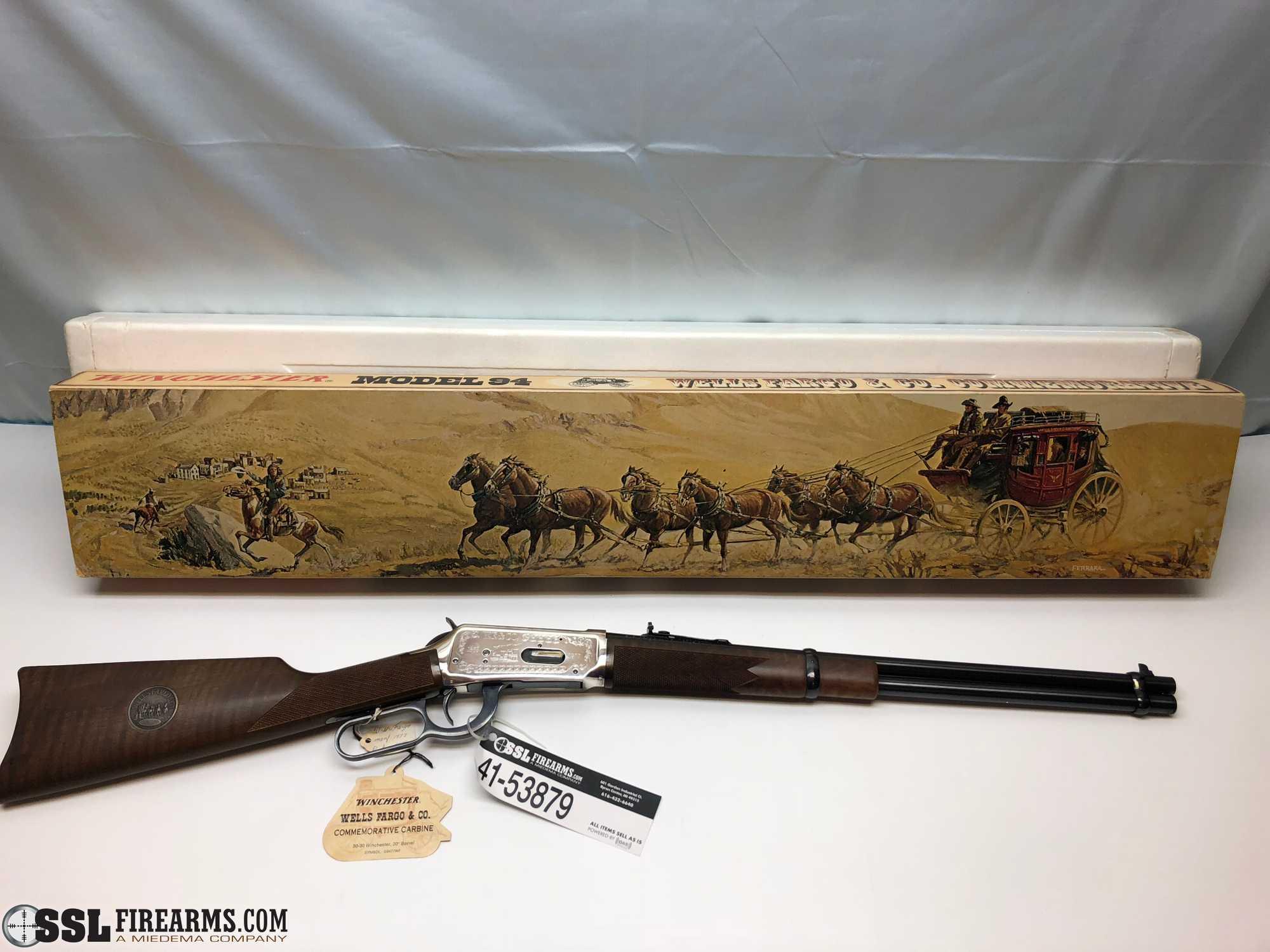 "Winchester Model 1894 30-30 Wells Fargo Commemorative Rifle is in overall