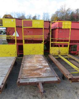 large yellow industrial carts