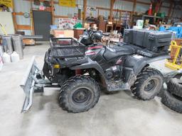 2007 Polaris ATV Sportsman 4x4 w/ plow & winch