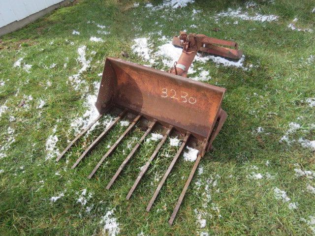 3pt hitch manure bucket