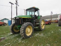JD 7810 4wd w/cha transmission & brake issues does run 2317 hrs front 4wd unhooked sidedoor missing