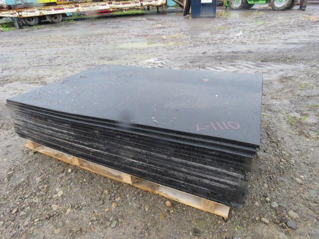 RUBBER MATTING ON PALLET