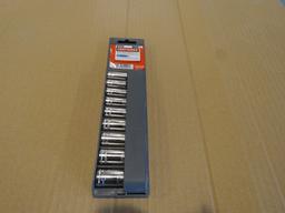 CRAFTSMAN 9PC DEEP SOCKET SET 1/4" METRIC NEW
