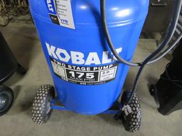 KOBALT TWO STAGE AIR COMPRESSOR 175 MAX PSI WHEN PLUGGED IN IT JUST HUMS