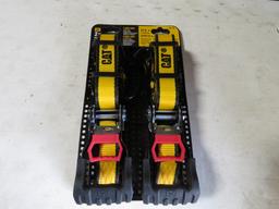 NEW 2PC CAT RATCHET TIE DOWNS 16'X 1 1/4"