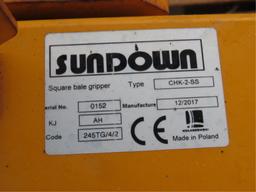 SUNDOWN SKIDSTEER SQUARE BALE GRIPPER/TYPE CAK - 2-SS