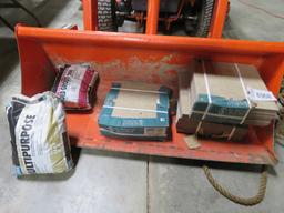 CERAMIC TILES- 3 CASES AND GROUT, MORTER