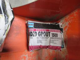 CERAMIC TILES- 3 CASES AND GROUT, MORTER