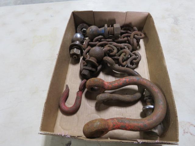 VARIOUS HOOKS AND CHAINS AND MORE
