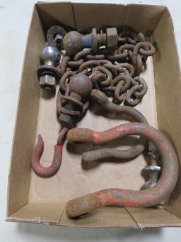 VARIOUS HOOKS AND CHAINS AND MORE