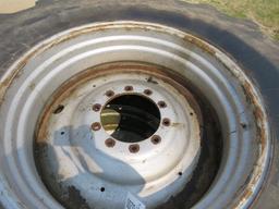 2 MICHELIN TRACTOR TIRES ON RIMS 6.50-38