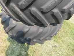 2 MICHELIN TRACTOR TIRES ON RIMS 6.50-38