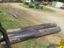2 CORNER POSTS ( BUT ENDS OF POWER POLL