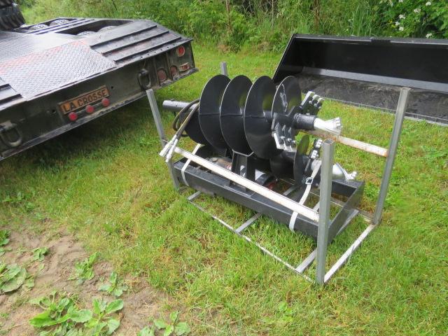 NEW JCT POST HOLE DIGGER SKIDSTEER ATTACHMENT WITH