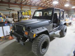 2001 JEEP WRANGLER 4 CYLINDER 5 SPEED 4X4 162402 MILES