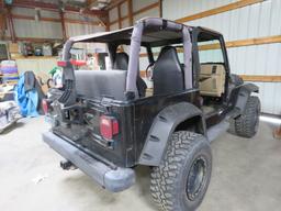 2001 JEEP WRANGLER 4 CYLINDER 5 SPEED 4X4 162402 MILES