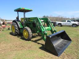 JOHN DEERE 5075E WITH JOHN DEERE 520M LOADER