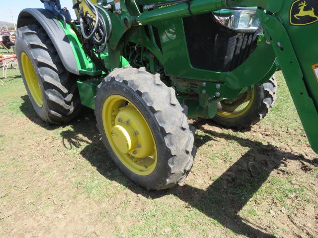 JOHN DEERE 5075E WITH JOHN DEERE 520M LOADER