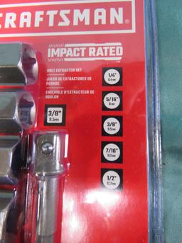 NEW CRAFTSMAN BOLT EXTRACTOR SET 6PC 3/8"