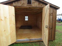 AMISH SHED 10X14 KILN DRIED LUMBER 1 WINDOW