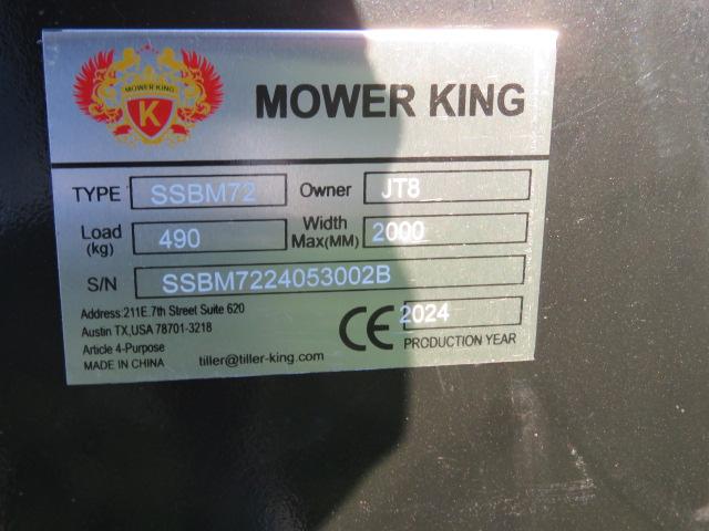 NEW AGT MOWER KING SSBM72 SWEEPER BUCKET
