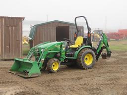 JOHN DEERE 2032R HST 4WD TRACTOR LB WITH JOHN