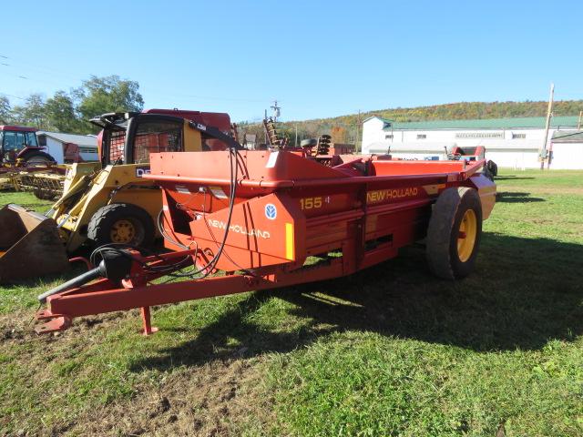 NEW HOLLAND 155 MANURE SPREADER WITH END GATE