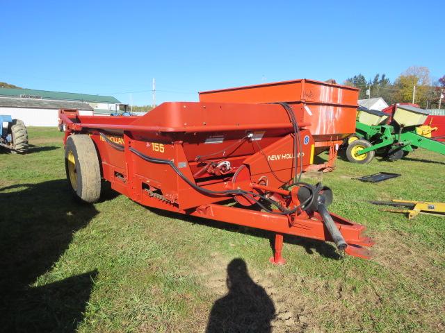 NEW HOLLAND 155 MANURE SPREADER WITH END GATE