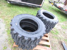 SET OF 4 NEW 12-16.5 SKIDSTEER TIRES