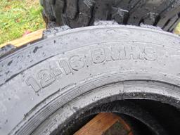 SET OF 4 NEW 12-16.5 SKIDSTEER TIRES