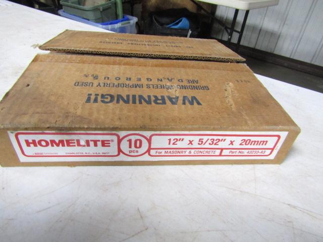 HOMELITE 12"X5/32"X 20 MM 10PC GRINDING WHEEL