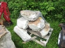 PALLET OF MEDIUM BOULDERS