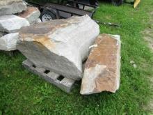 PALLET OF LARGE BOULDERS