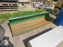 74" JOHN DEERE SKIDSTEER ATTACH BUCKET GREEN