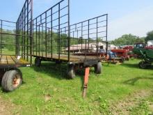 METAL RACK BALE WAGON ON KORY 6072 RUNNING GEAR